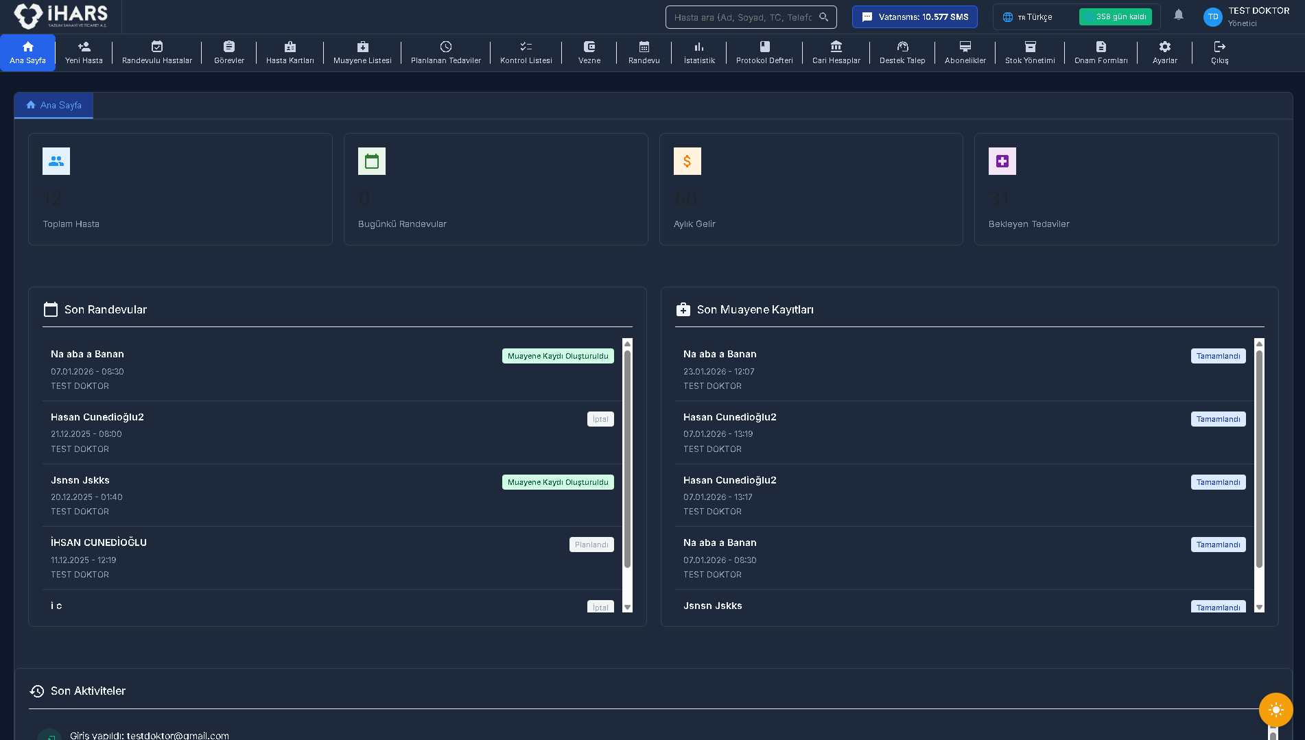 Diş Hekimliği Bilgi Yönetim Sistemi (DHBYS) — 1