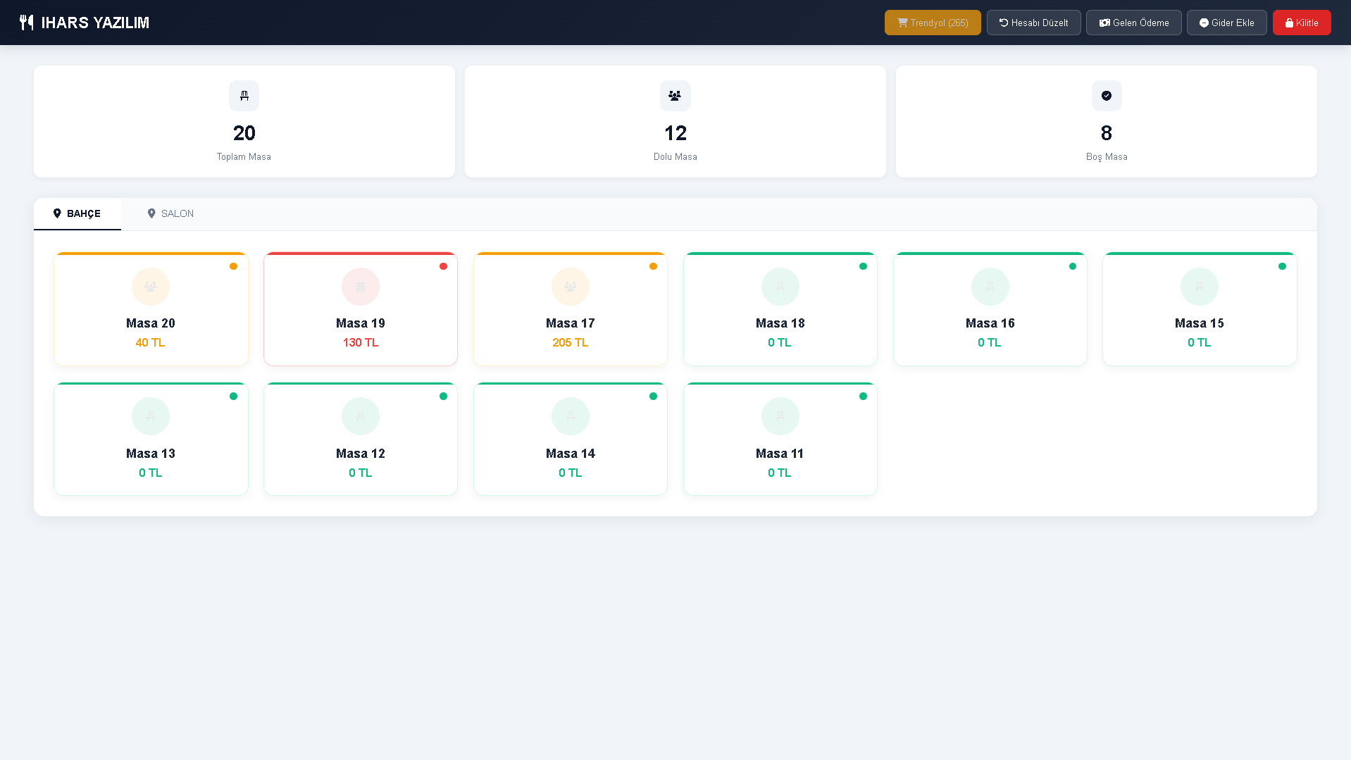 Restoran Otomasyon Sistemi — 1